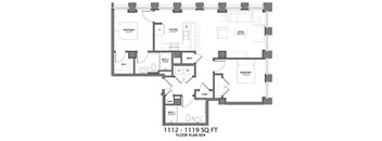 2 Bedroom Floor Plan