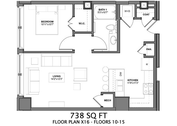 Floor Plans of Arcade Apartments in St Louis, MO