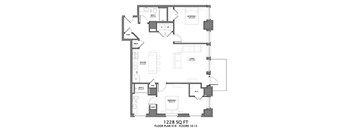 2 Bedroom Floor Plan