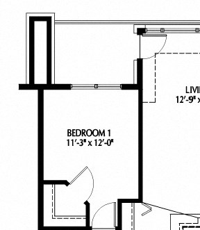 Two Bedroom floor plan Two Bedroom A-B