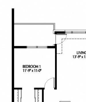 Two Bedroom floor plan Two Bedroom H-A