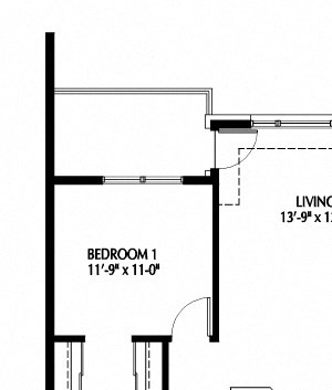 Two Bedroom floor plan Two Bedroom H - B