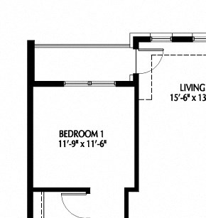 Two Bedroom floor plan Two Bedroom J