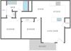 2 bedroom 1 bath