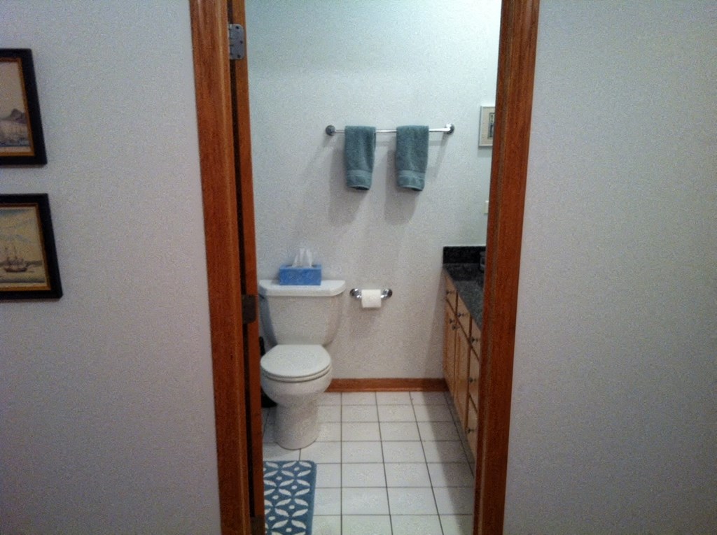 a small bathroom with a toilet and a sink