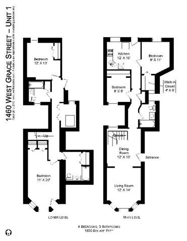 1458-60 W. Grace 2-4 Beds Apartment for Rent - Photo Gallery 21