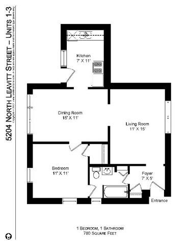 2200-06 W. Foster / 5200-08 N. Leavitt 1-2 Beds Apartment for Rent - Photo Gallery 29