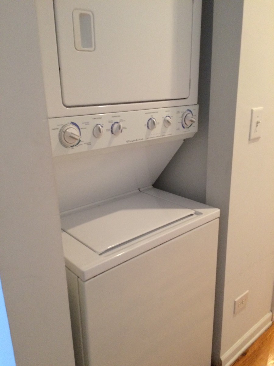the washer and dryer in the laundry room