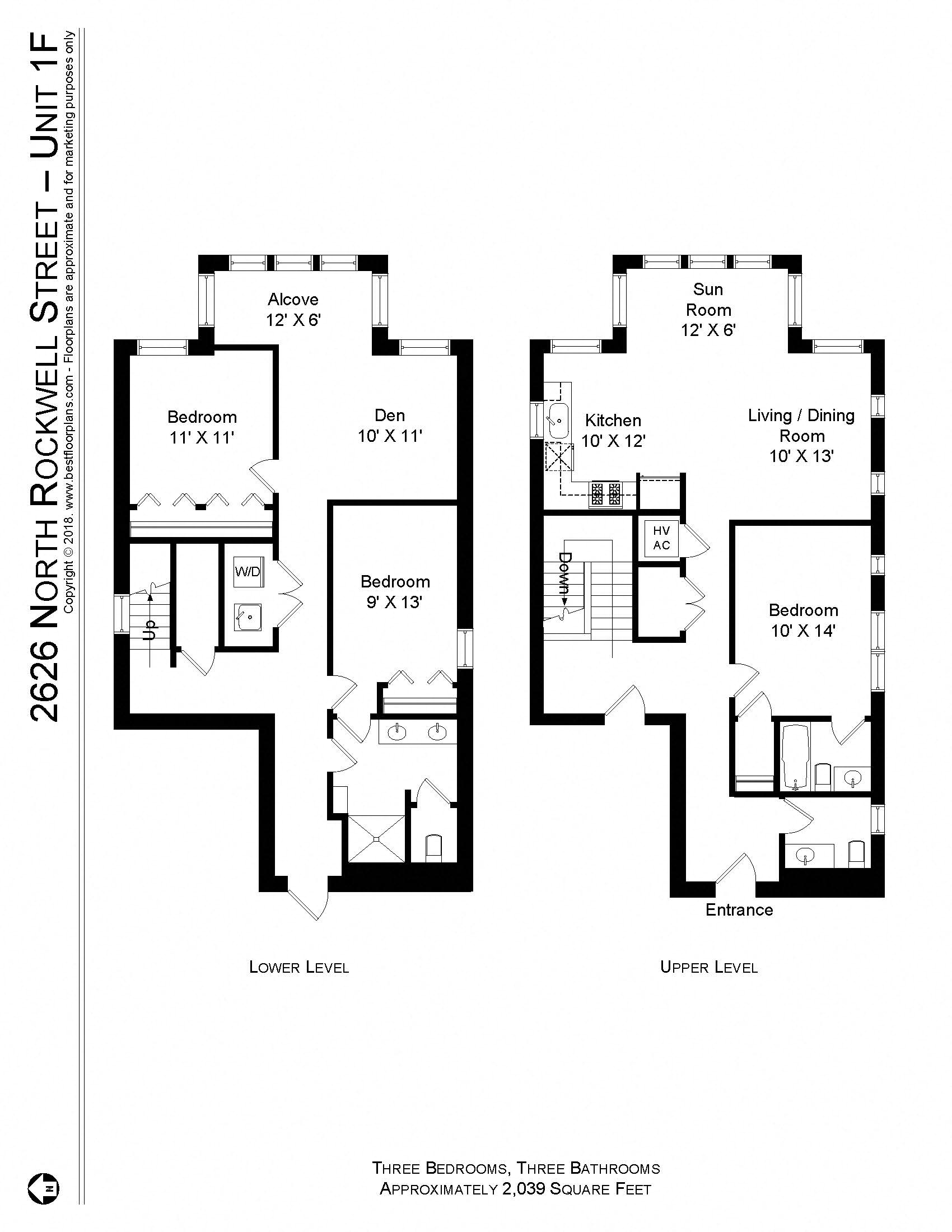 2626 N Rockwell #1F