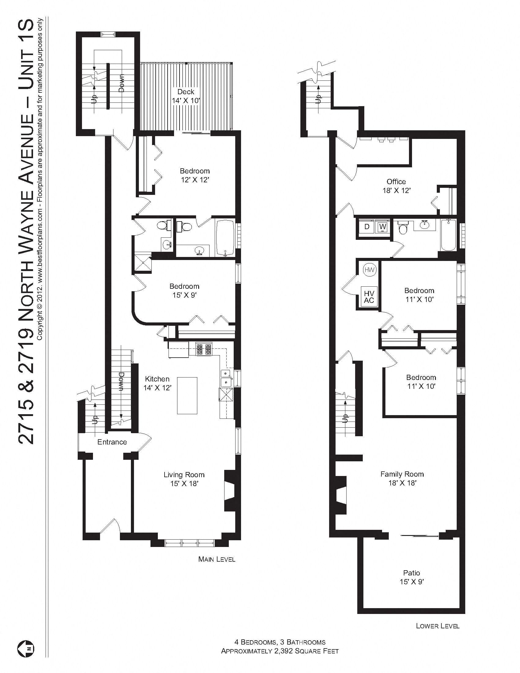 4 Bedroom - 3 Bath Luxury Apartment