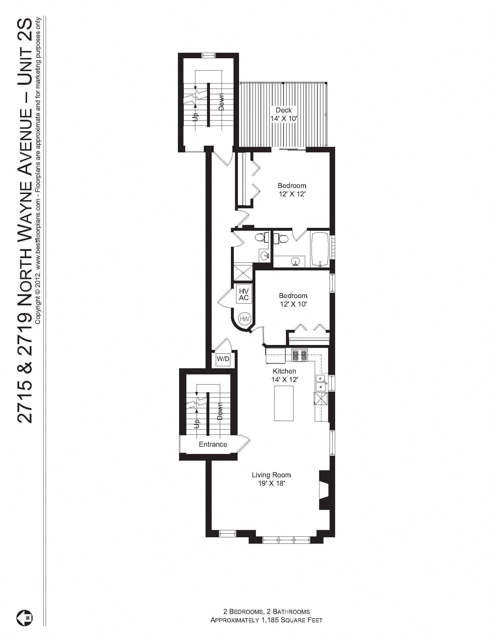 2 Bedroom - 2 Bath Luxury Apartment
