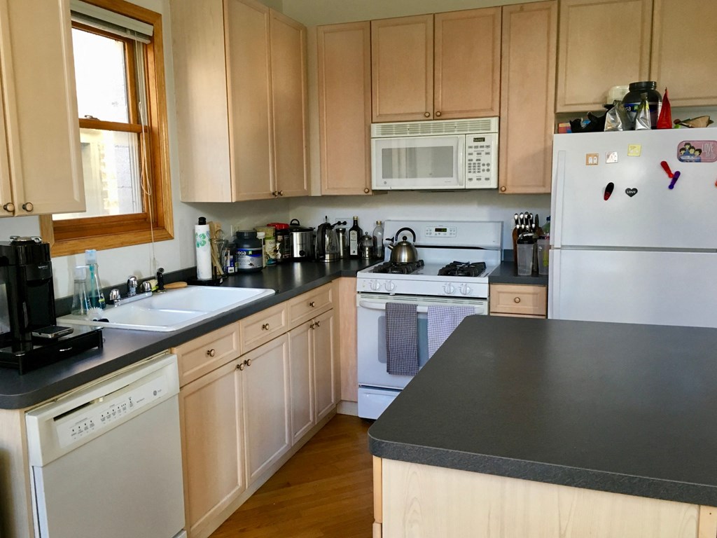 the kitchen is clean and ready for us to use