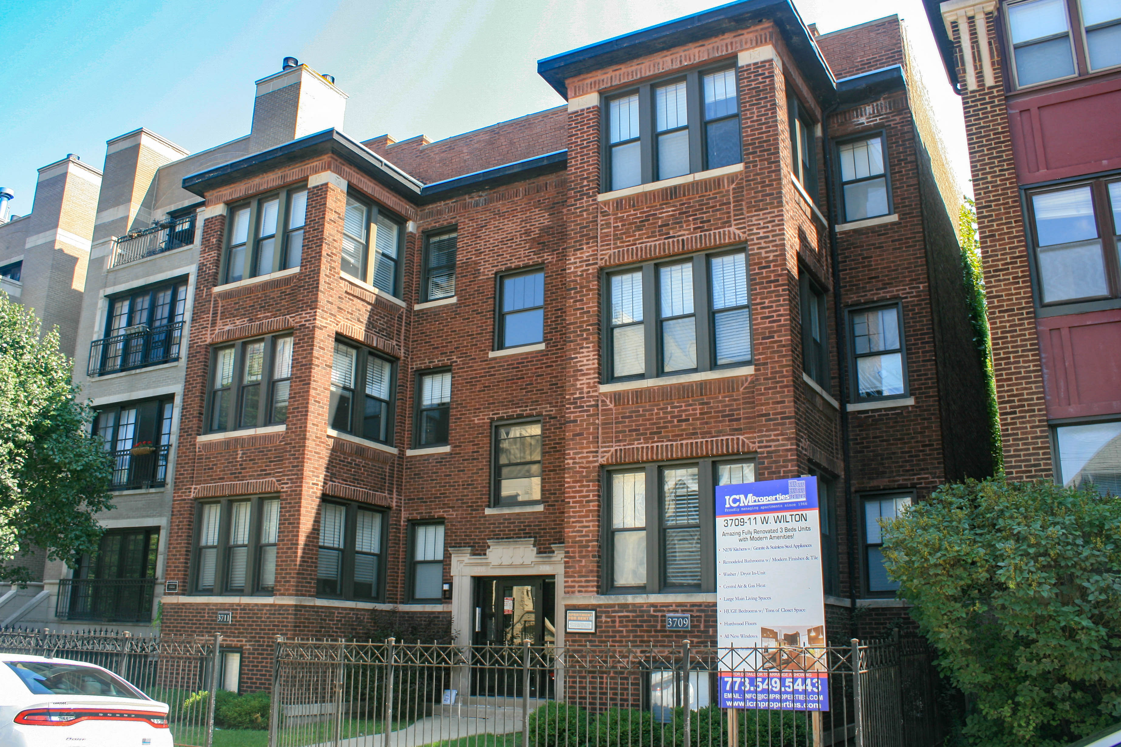 the building where the apartment is located