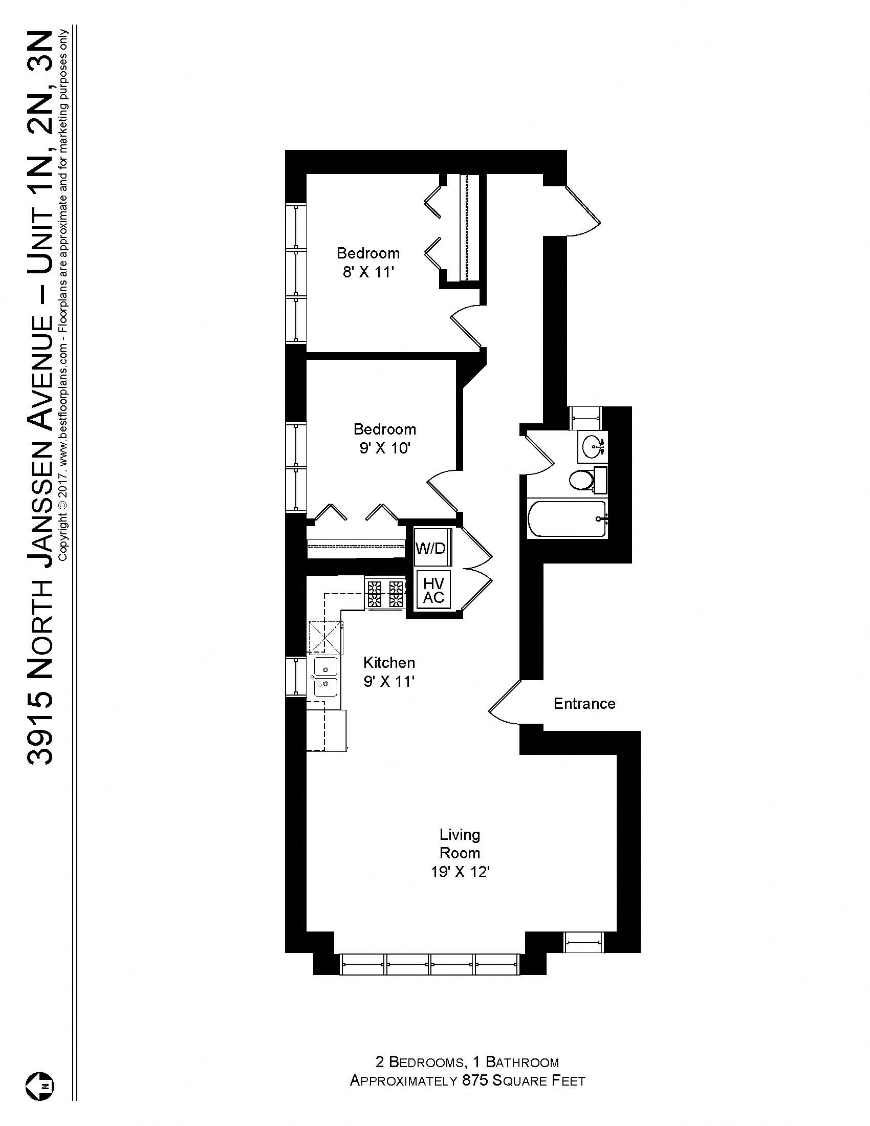 3915 N Janssen Large 2 Bed