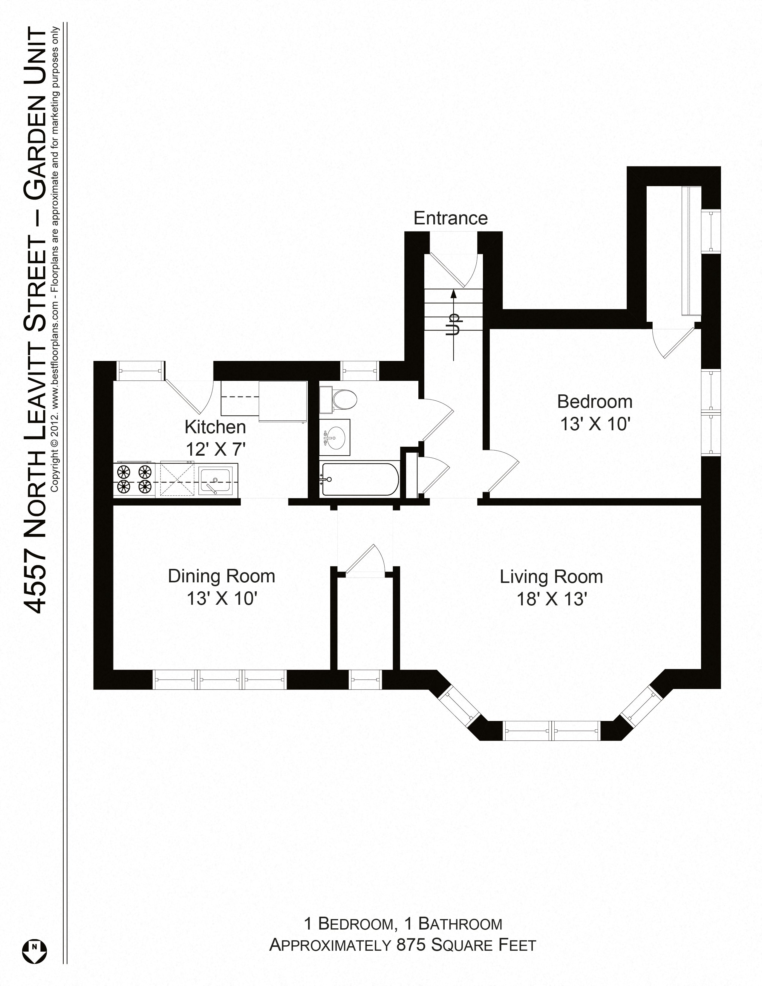 1 Bedroom - 1 Bath Modern Rehab