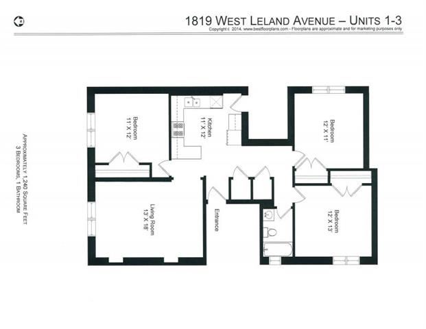 3 Bed 1 Bath