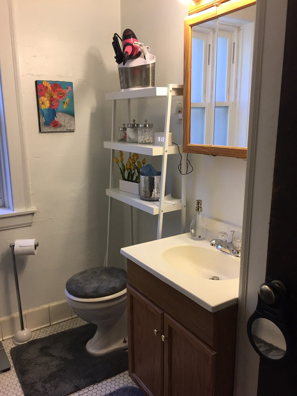 a small bathroom with a toilet and a sink