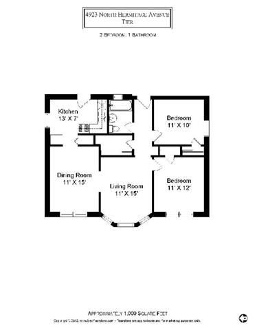 2 Bed 1 Bath