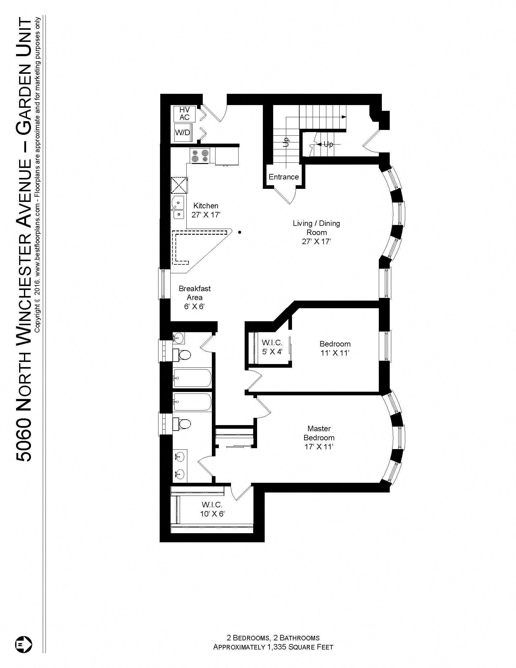 2 Bedroom - 2 Bath Modern Rehab