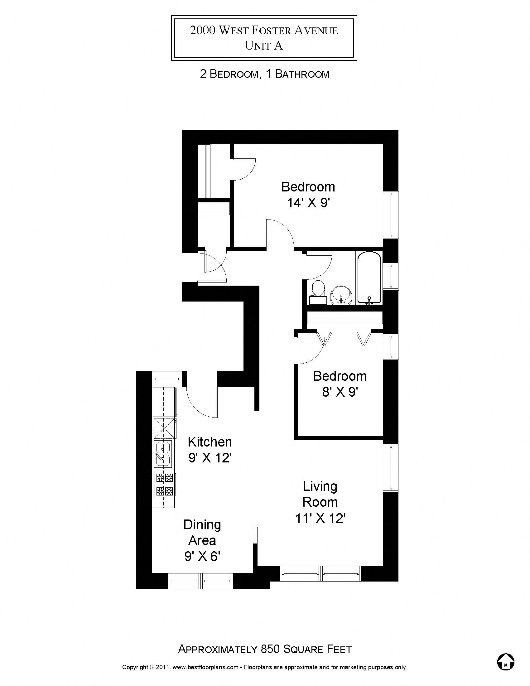 2 Bedroom - 1 Bath Rehab