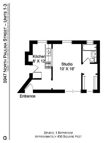 5941-51 N. Paulina Street Studio-1 Bed Apartment for Rent - Photo Gallery 26