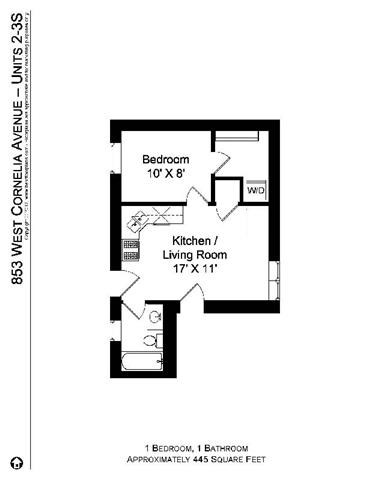 851-59 W. Cornelia Studio-4 Beds Apartment for Rent - Photo Gallery 25