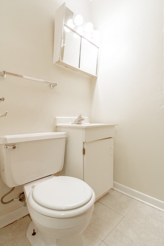 a small bathroom with a toilet and a sink