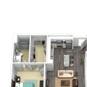 2 Bed - 2 Bath, 1045 sq ft, B1 FloorPlan