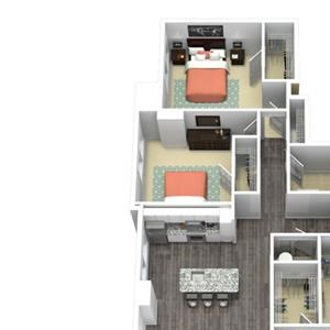 3 Bed - 2 Bath, 1473 sq ft, C2 FloorPlan