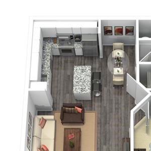 1 Bed - 1 Bath, 722 sq ft, T4 FloorPlan