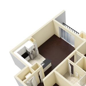 1 Bed, 1 Bath, 942 sq. ft. A5