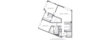 B7 Floorplan at Windsor South Lamar, Austin