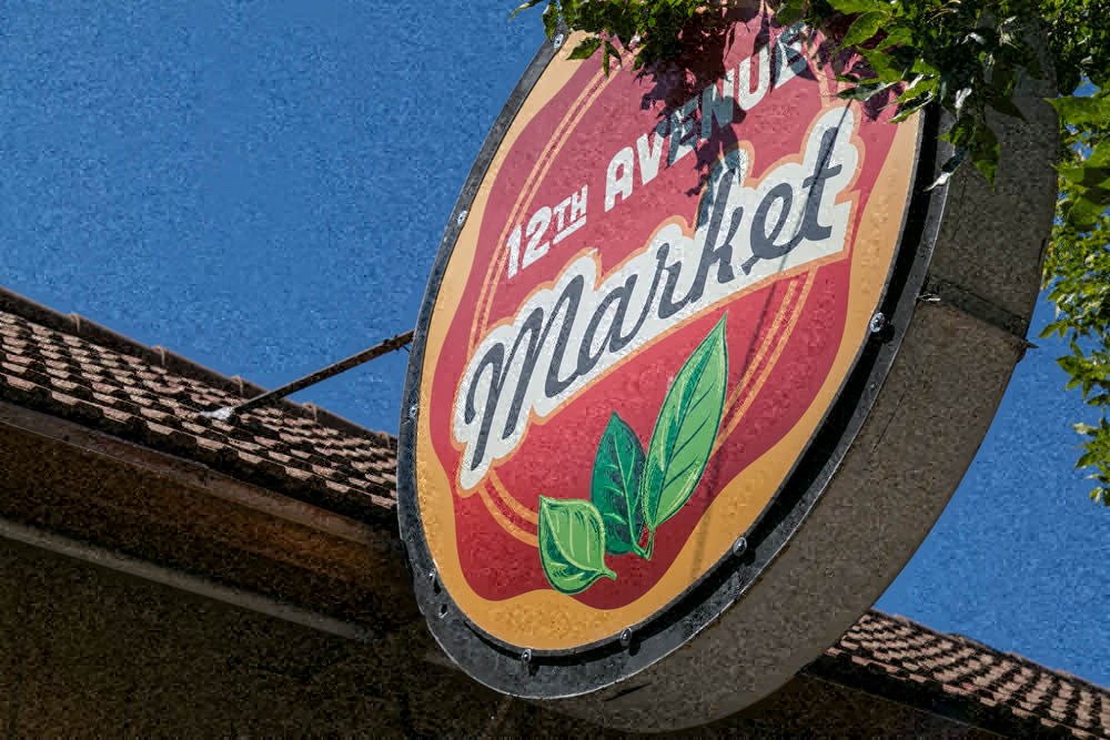 a sign for a restaurant on the side of a building