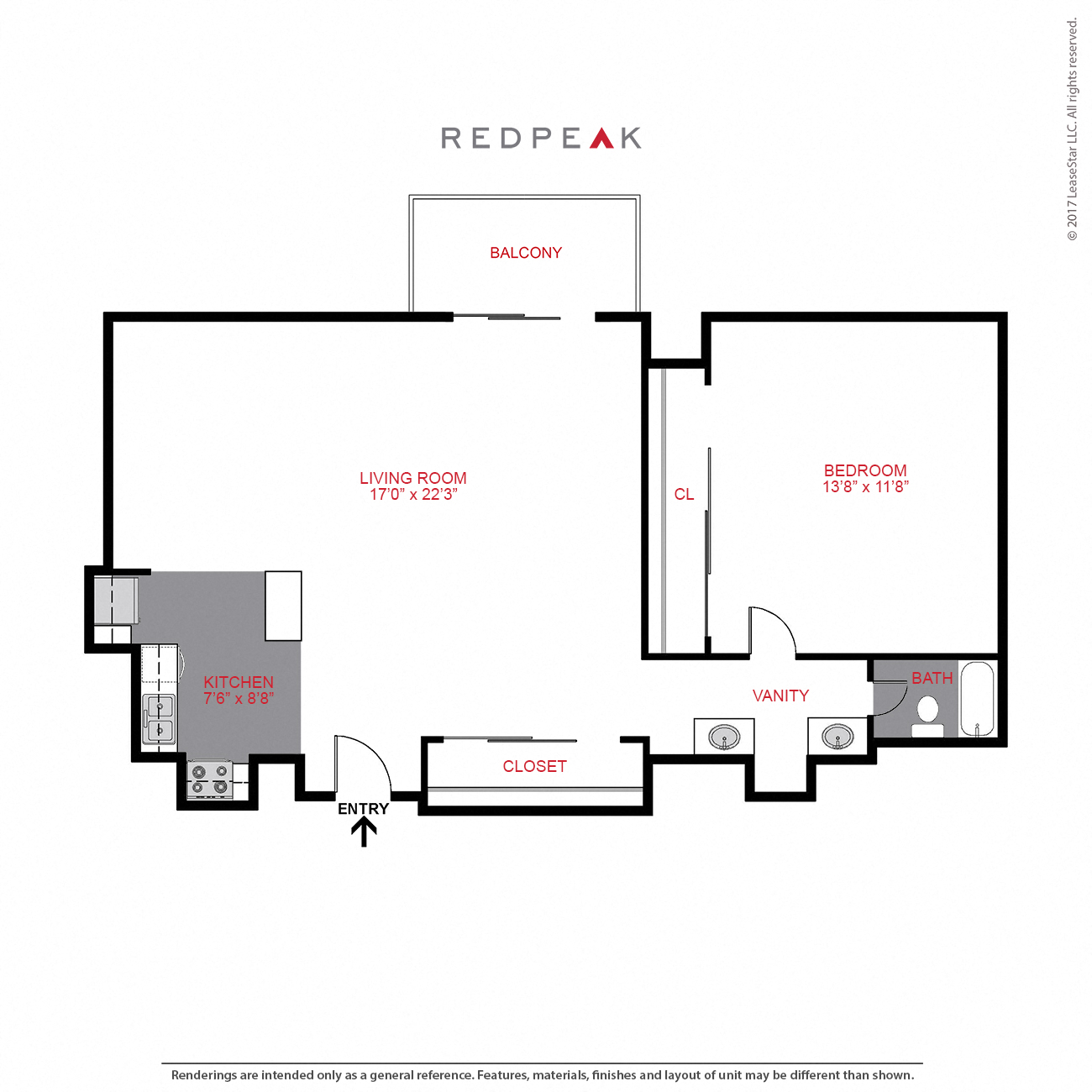 Plan A2 - One Bedroom