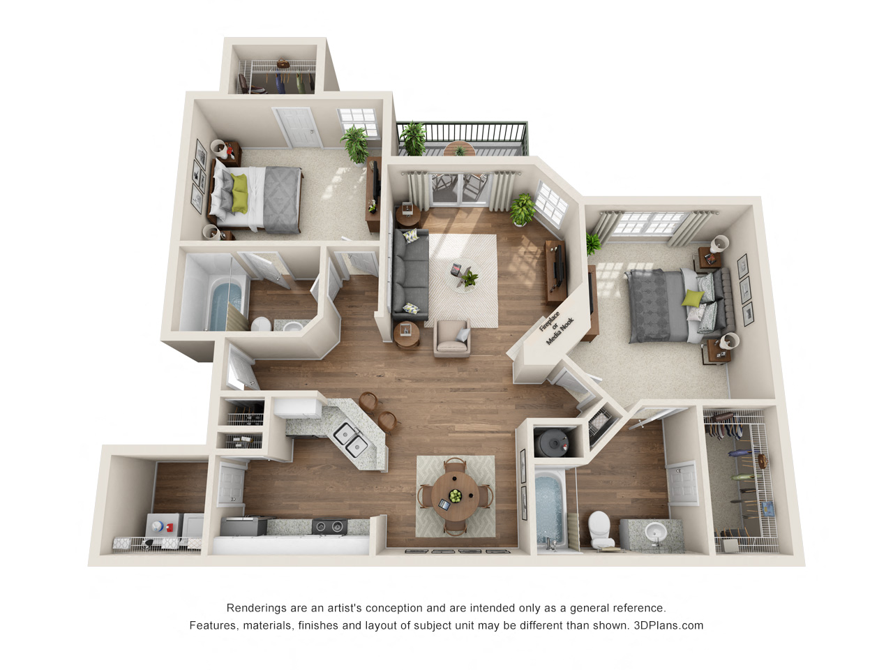 The Buckingham - 2 Bed/2 Bath