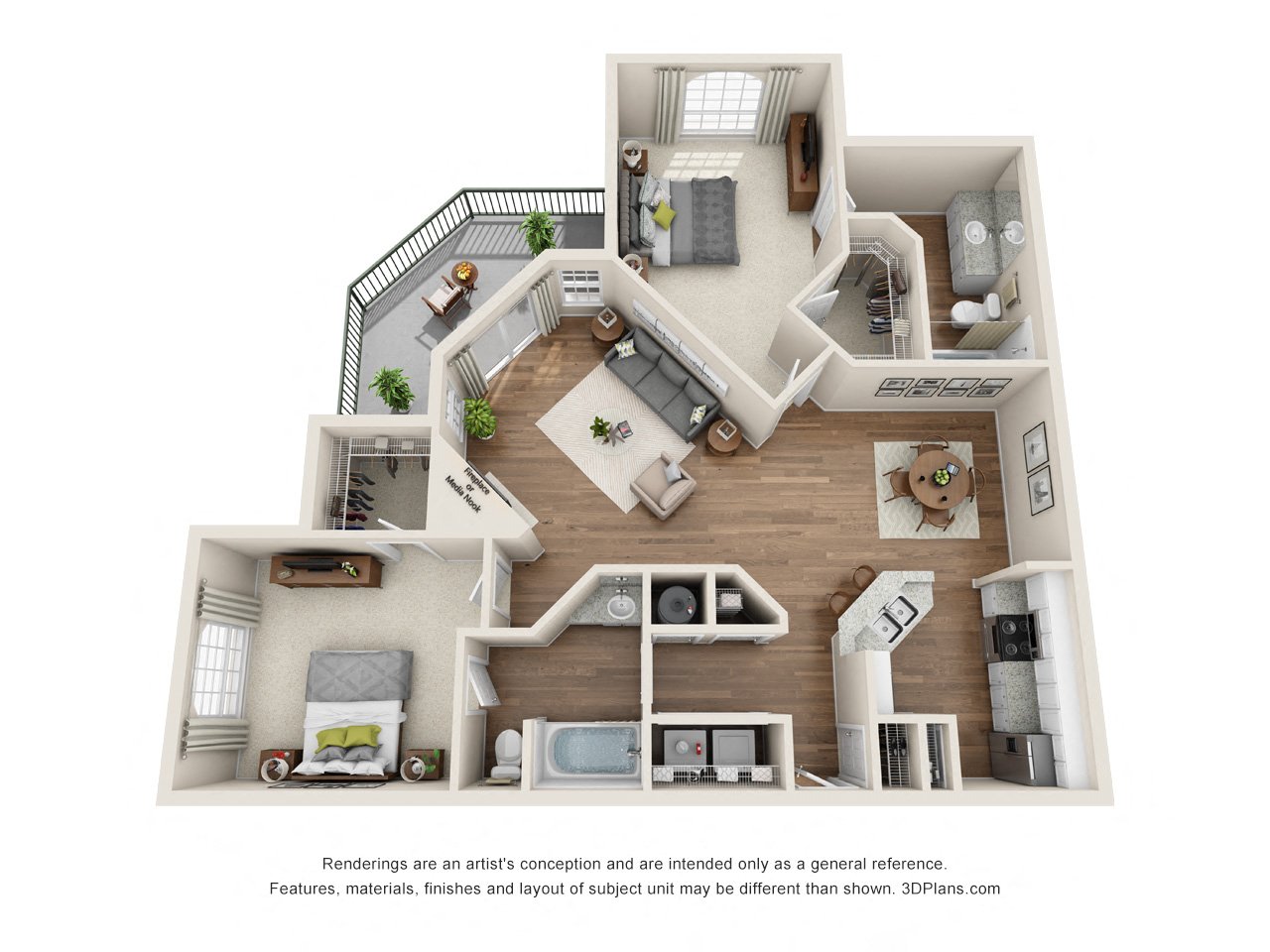 The Canterbury - 2 Bed/2 Bath on Eldridge parkway