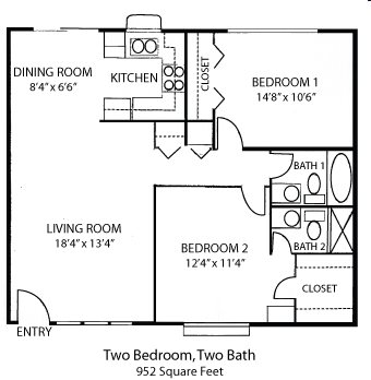 2-2B Floor Plan 2