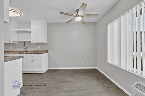 the kitchen is clean and ready for us to use