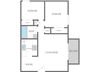 2 bed and 1 bath