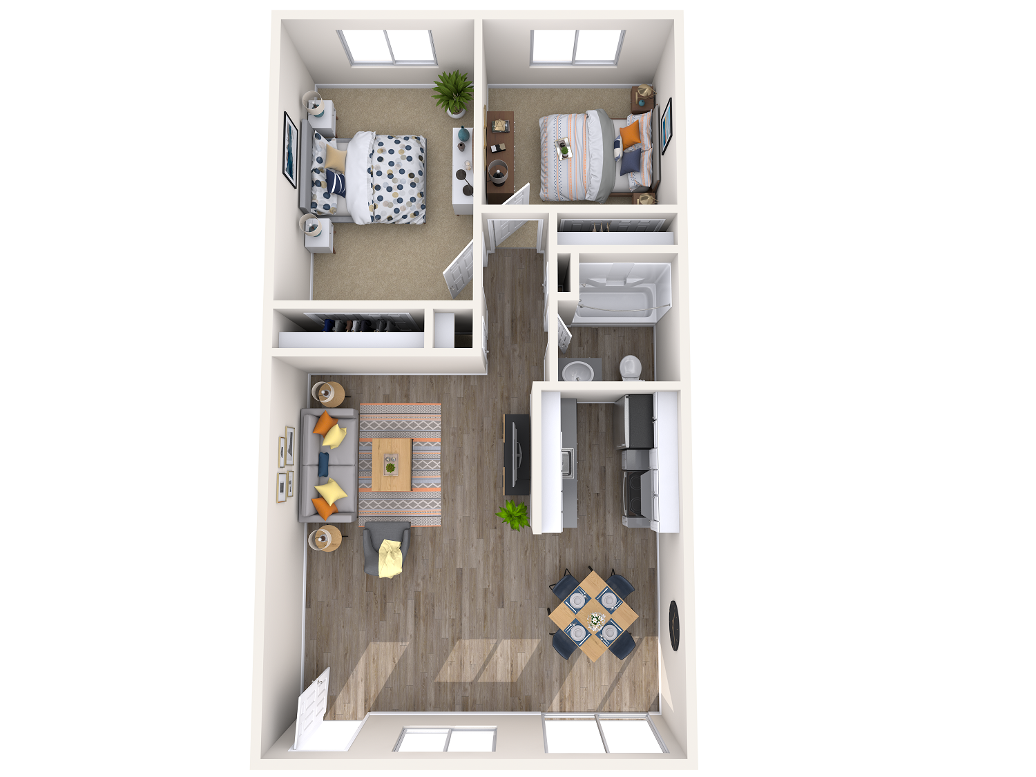 2x1- Floorplan Melrose