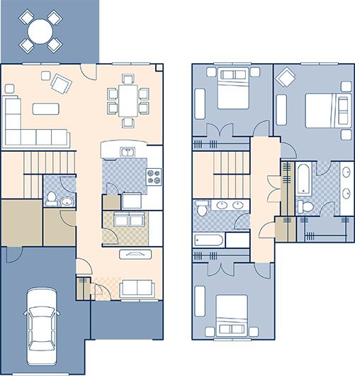 Marseilles Village 1460 Floor Plan 14