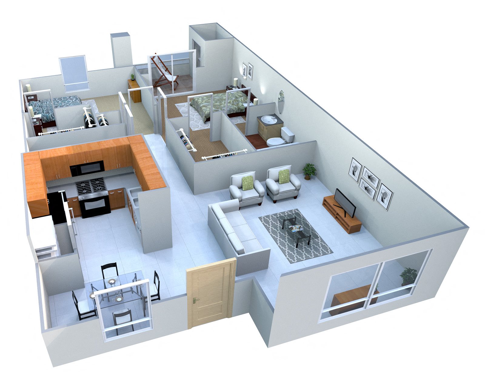 2 Bedroom 2 Bath