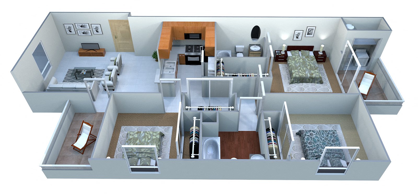 3 Bedroom 2 Bath