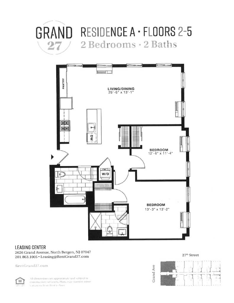 2 Bedroom 2 Bathroom A