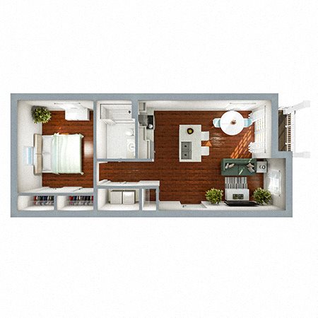 Carytown_Crossing_1 B 1 bedroom plan Carytown_Crossing_1 B 1 bedroom plan