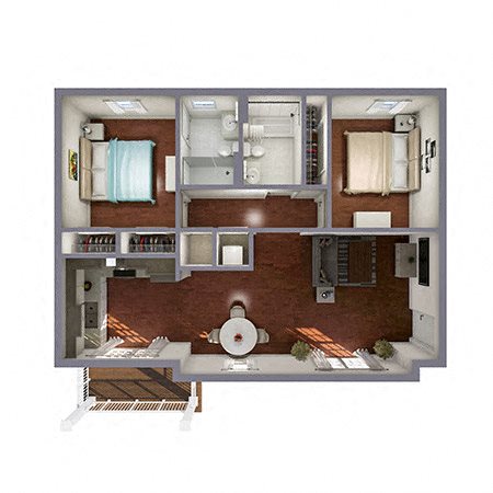 Carytown_Crossing_2A_2 bedroom plan Carytown_Crossing_2A_2 bedroom plan
