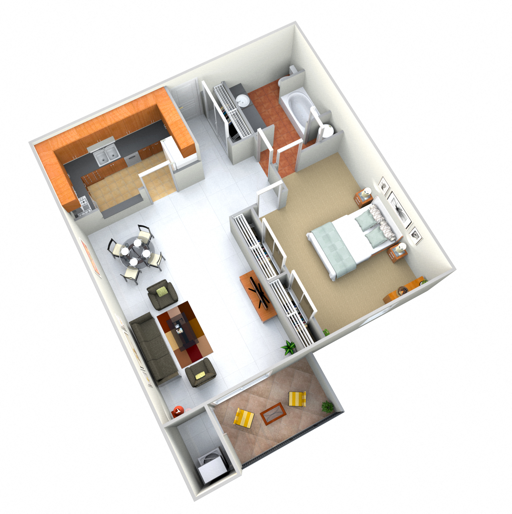 Dogwood Floor Plans at Fairfax Apartments - Lansing, MI, Lansing