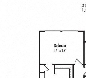 3 x 2 Floorplan 3 x 2 Floorplan at Canyon Villa Apartment Homes, Chula Vista