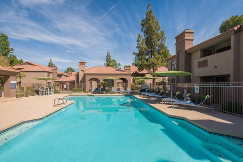 Sparkling Swimming Pool at Salado Springs, Tempe, AZ, Arizona