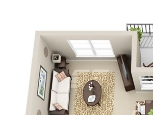 One Bedroom A2 Floor Plan